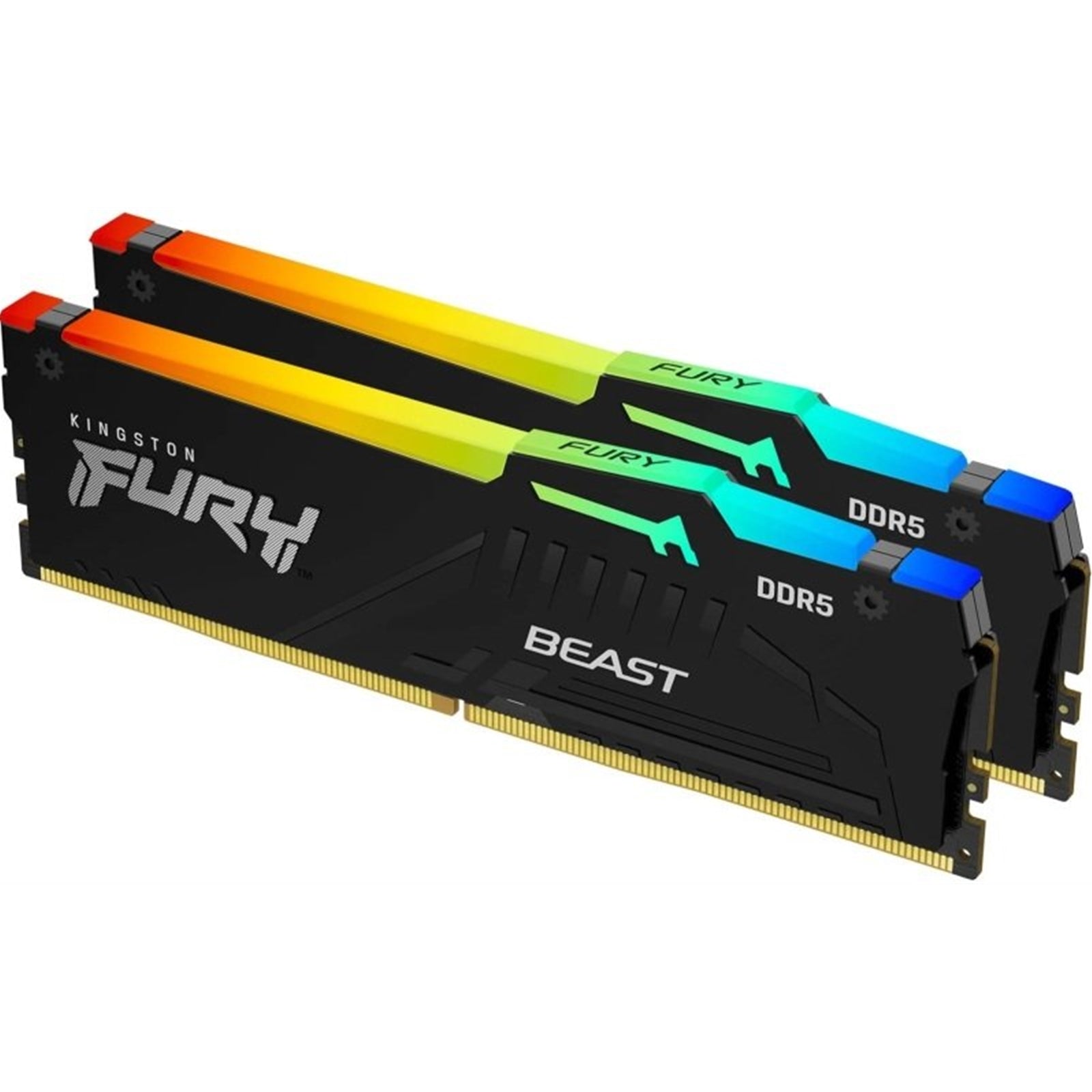 Kingston FURY Beast KF556C40BBAK2-64 64GB (2x32GB) System Memory, DDR5, 5600MHz, Black, 288 Pin, AMD EXPO Certified Kingston FURY Beast KF556C40BBAK2-64 64GB (2x32GB) System Memory, DDR5, 5600MHz, Black, 288 Pin, AMD EXPO Certified